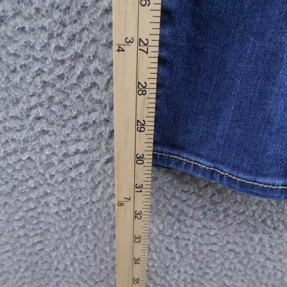 Kut from the Kloth Womens Catherine Boyfriend Jeans 4 Blue Mid Rise Distressed - Picture 9 of 11